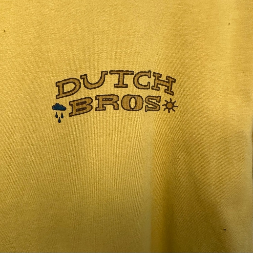 Dutch Bros LARGE Yellow Windmill Sun Rain DB 1992 - Picture 4 of 5